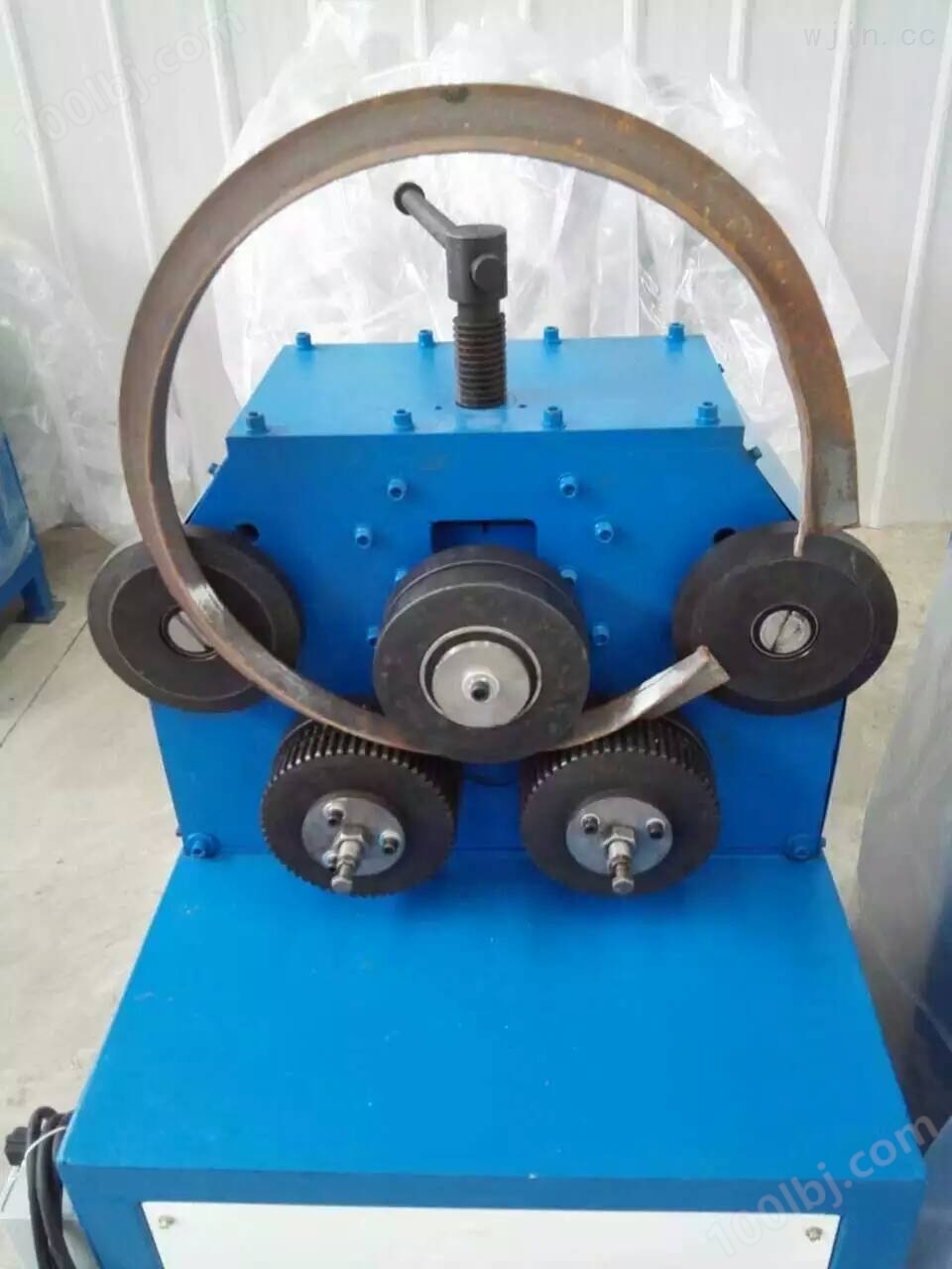 吉林白城电动槽钢扁铁圆管卷圆机厂家 金属成型设备 机械式扁钢滚圆机